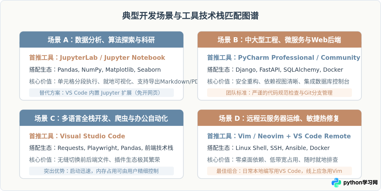 Python编程工具有哪些？主流IDE与编辑器盘点