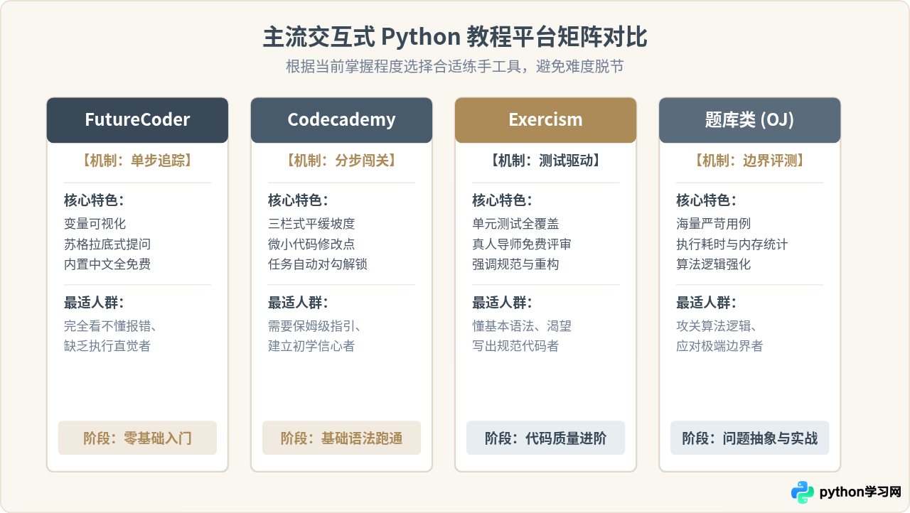 Python官方文档太难懂？这些交互式教程网站更适合练手
