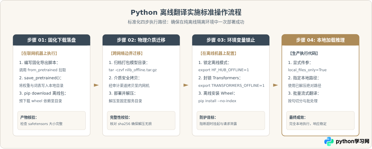 Python使用Hugging Face模型离线本地翻译方案