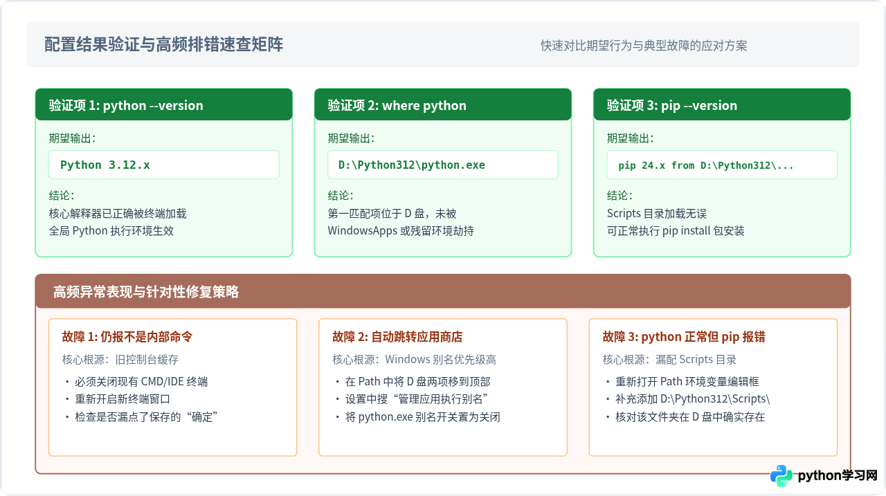 Python安装到D盘后环境变量怎么配置？