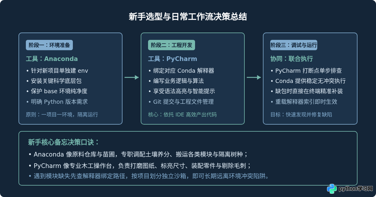 Anaconda和PyCharm有什么区别？新手该怎么搭配使用