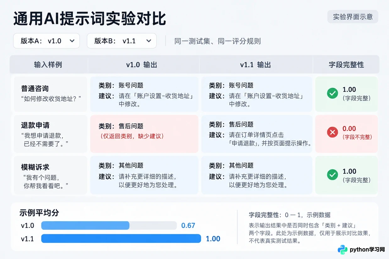除了存储,优秀的AI提示词工具库还应具备评估与监控功能