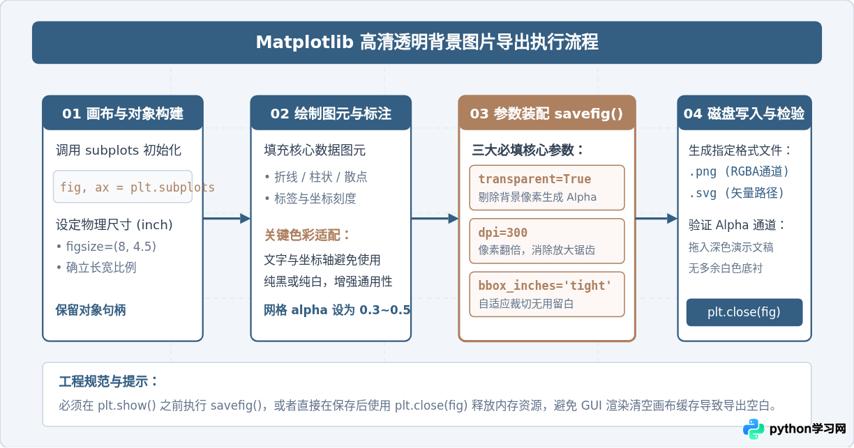 Python图表怎么导出高清透明背景图片？