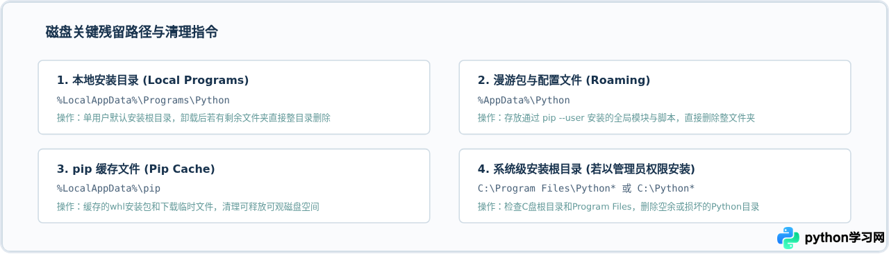 Windows系统彻底卸载Python及清理环境变量残留教程