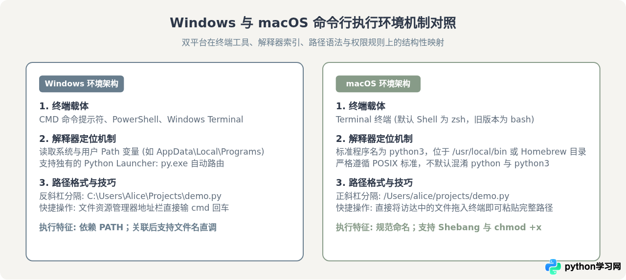 Python脚本怎么在命令行运行：Windows与macOS操作指南