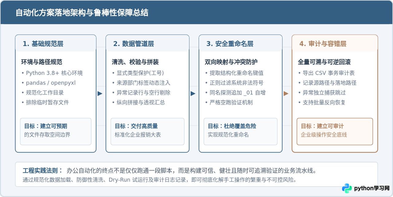 Python办公自动化案例：批量处理Excel数据与文件重命名