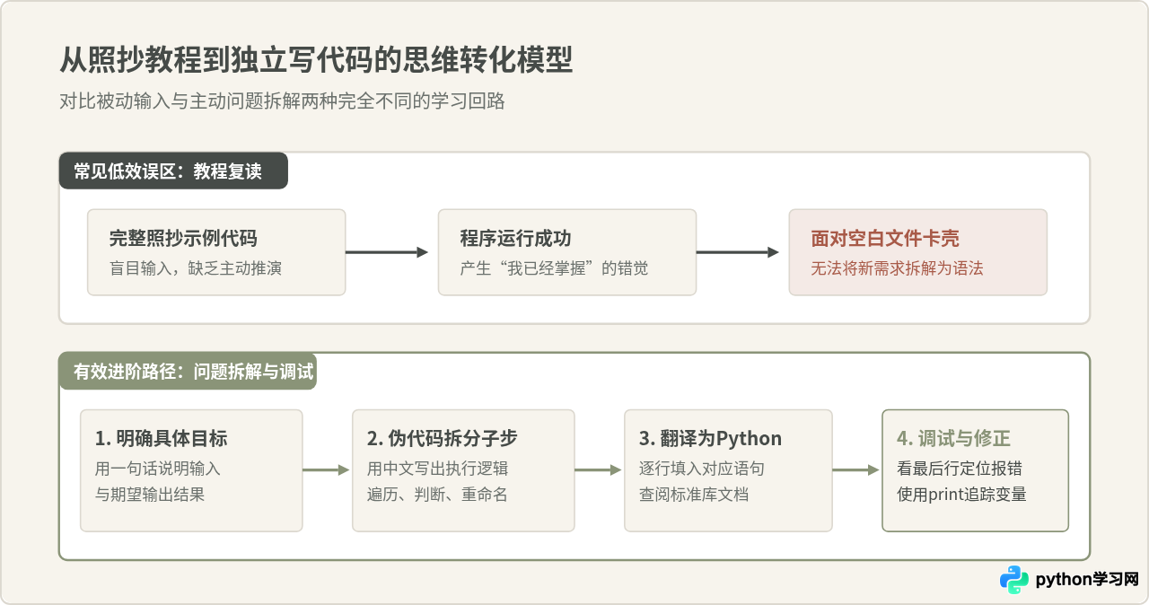 零基础自学Python路线图：从环境搭建到独立写代码