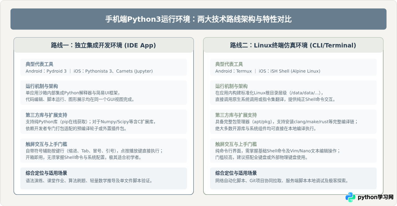 适合手机的Python3编程工具推荐：官网之外的移动端选择