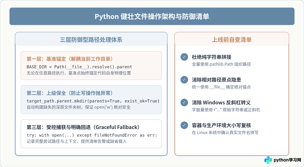 Python FileNotFoundError常见原因及排查步骤