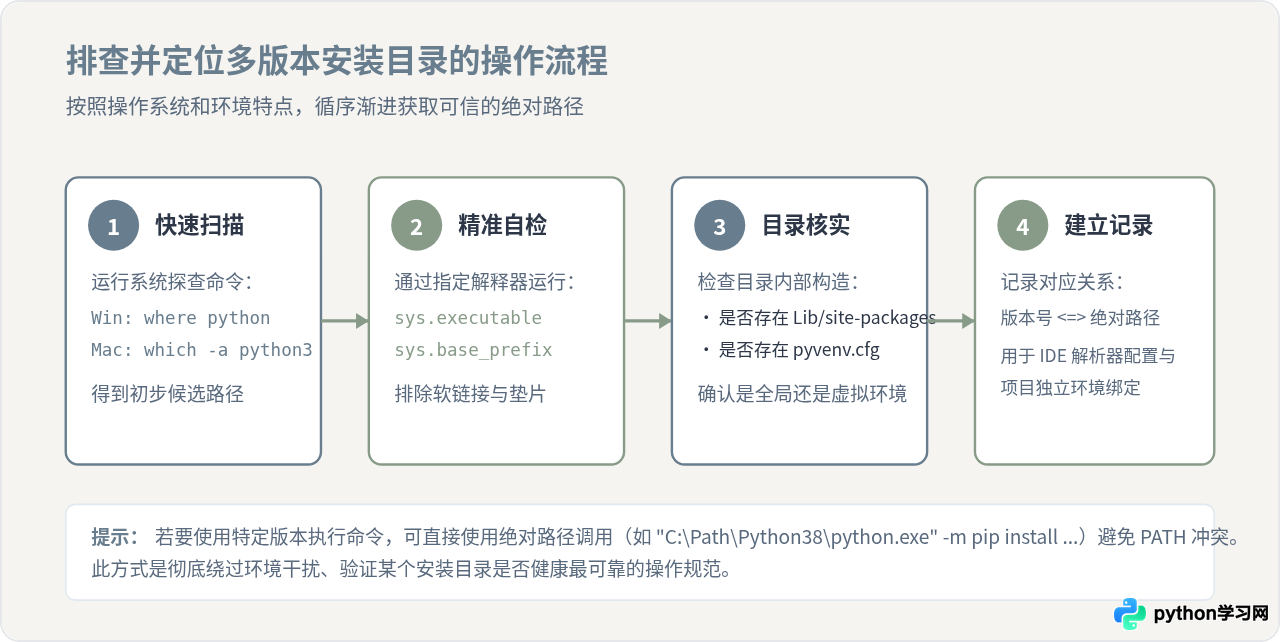 多版本Python共存时怎么区分各自的安装文件夹