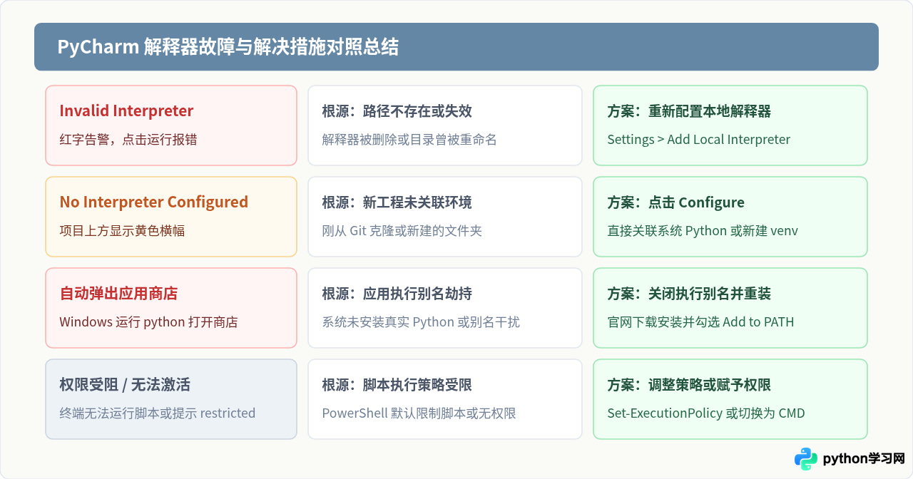 PyCharm提示Invalid Python Interpreter或找不到Python怎么解决