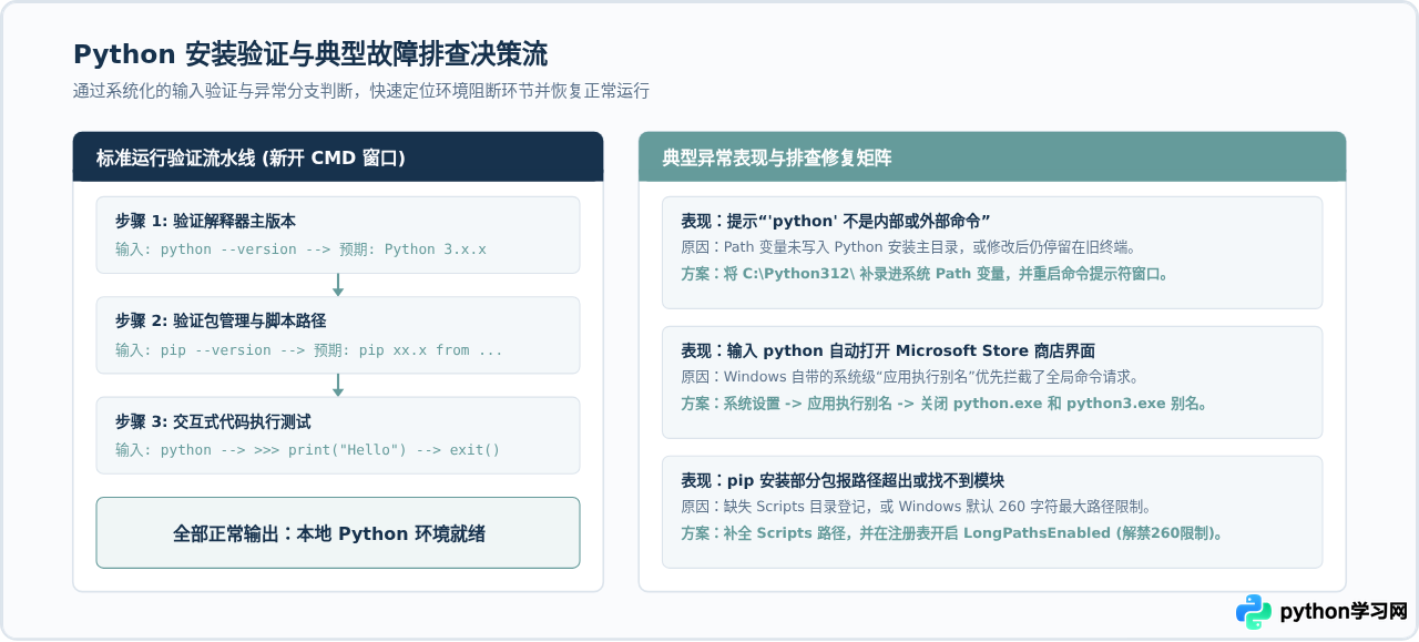 Windows系统Python安装教程：下载、配置环境变量及验证