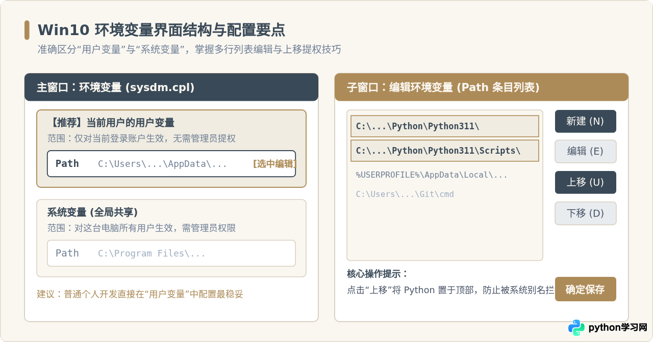 Win10怎么设置Python环境变量：从查找路径到配置PATH