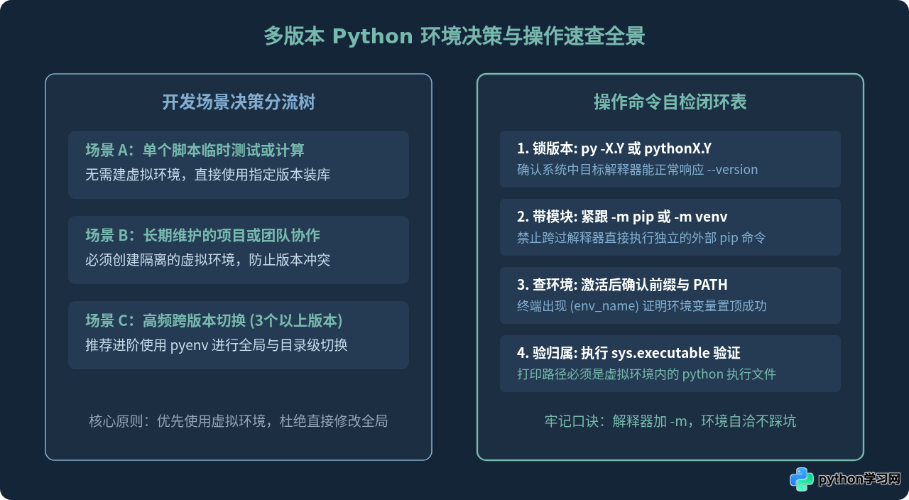 多版本Python环境下怎么指定版本安装库或使用虚拟环境