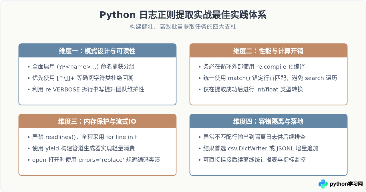 Python正则实战：从日志文件中批量提取关键信息