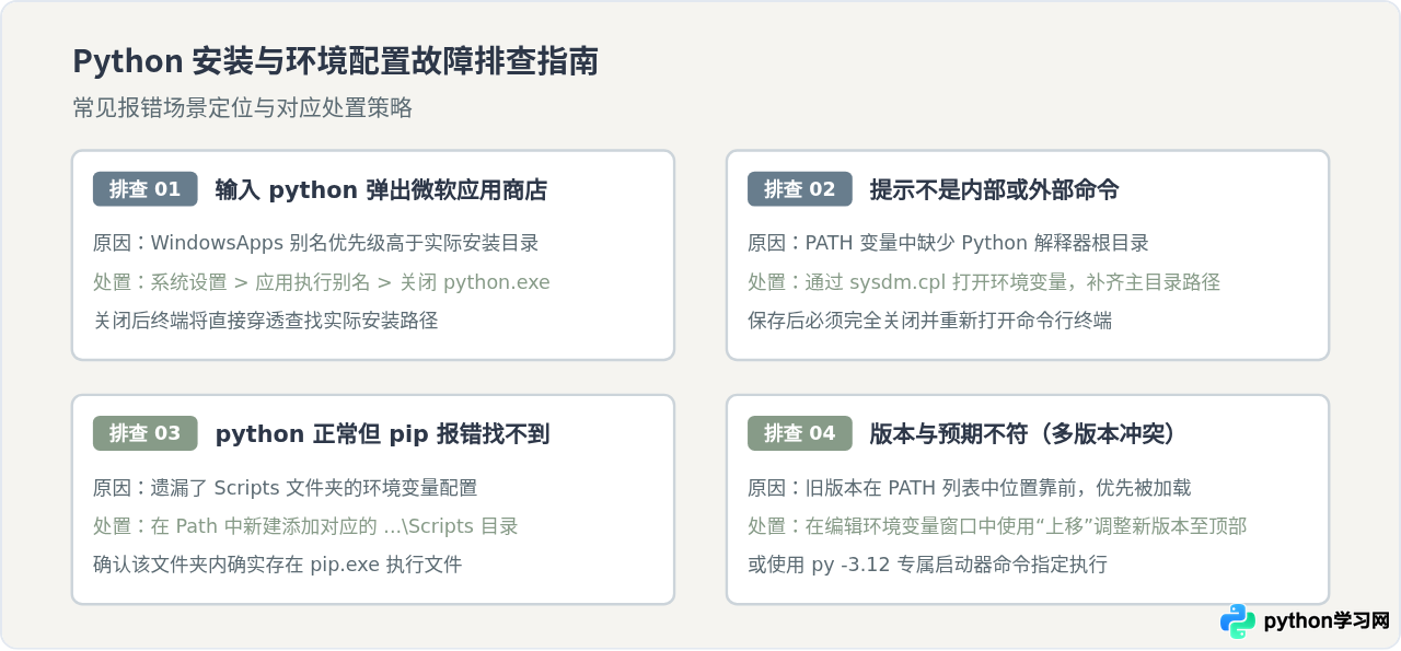 Windows系统Python安装与环境变量配置详细步骤