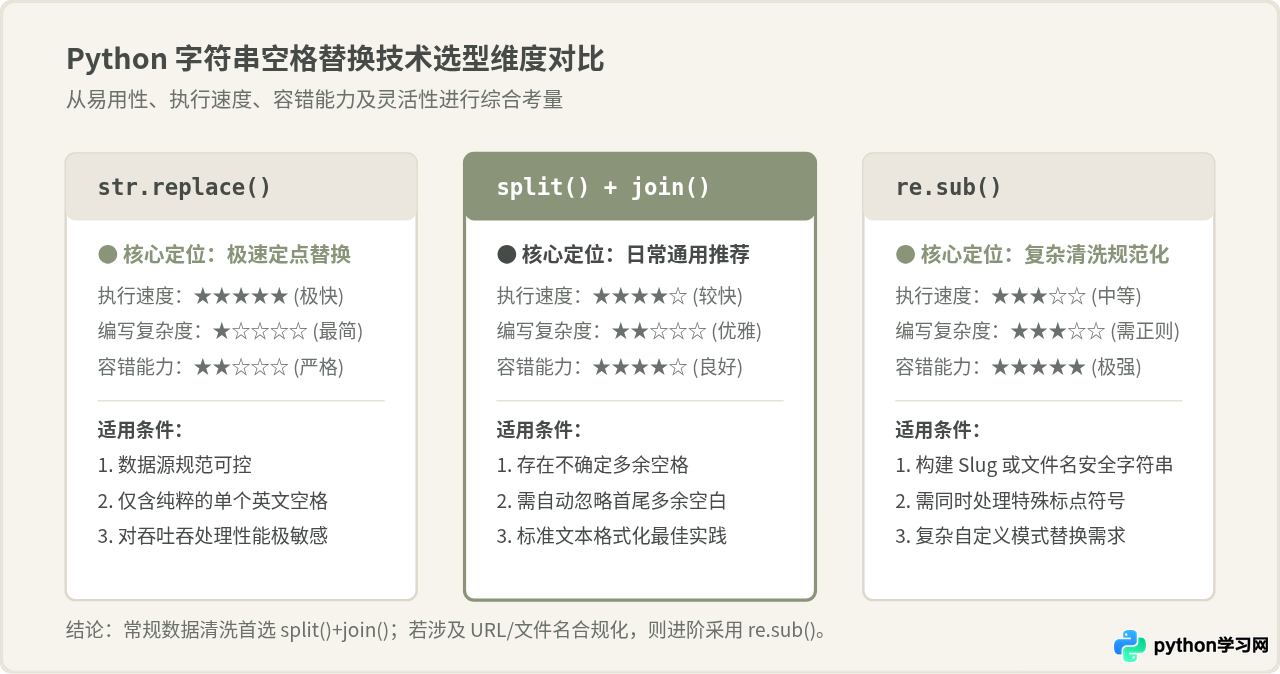 Python将字符串空格替换为下划线或连字符的方法