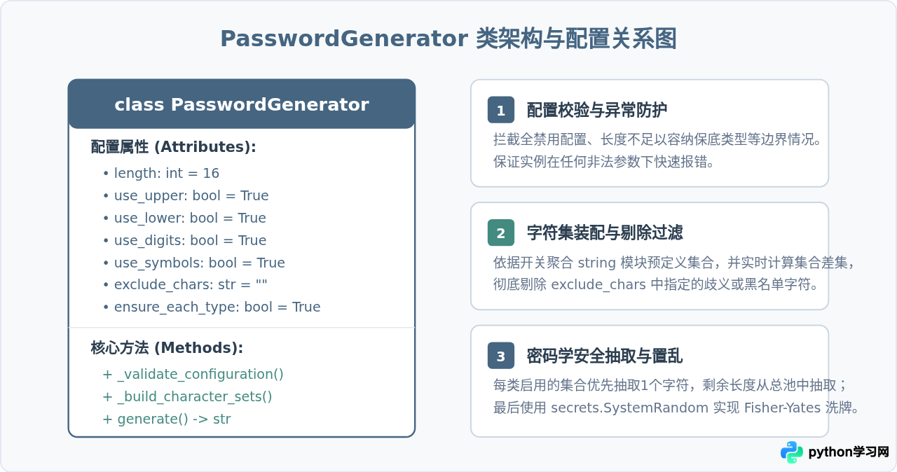 构建可配置的Python密码生成器类