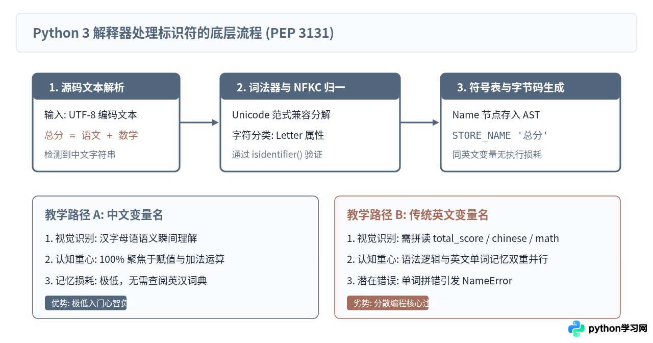 编程教学中使用Python中文变量名的利弊分析