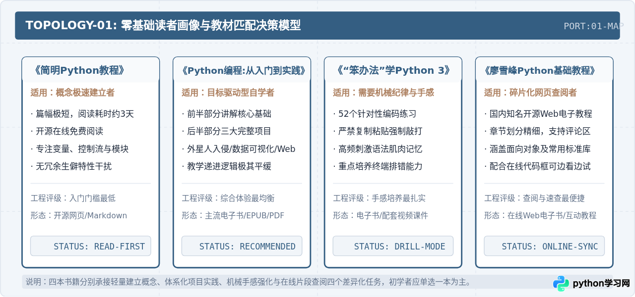 零基础学Python：有哪些优质的中文编程基础电子书？