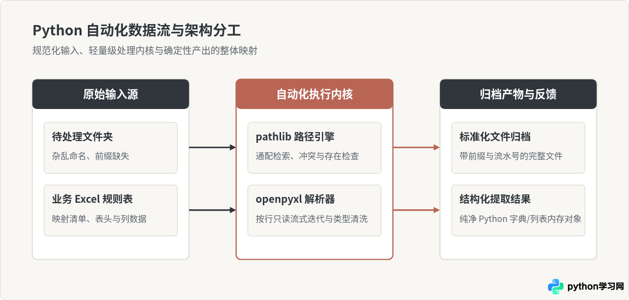 Python自动化脚本代码示例：批量重命名与Excel读取
