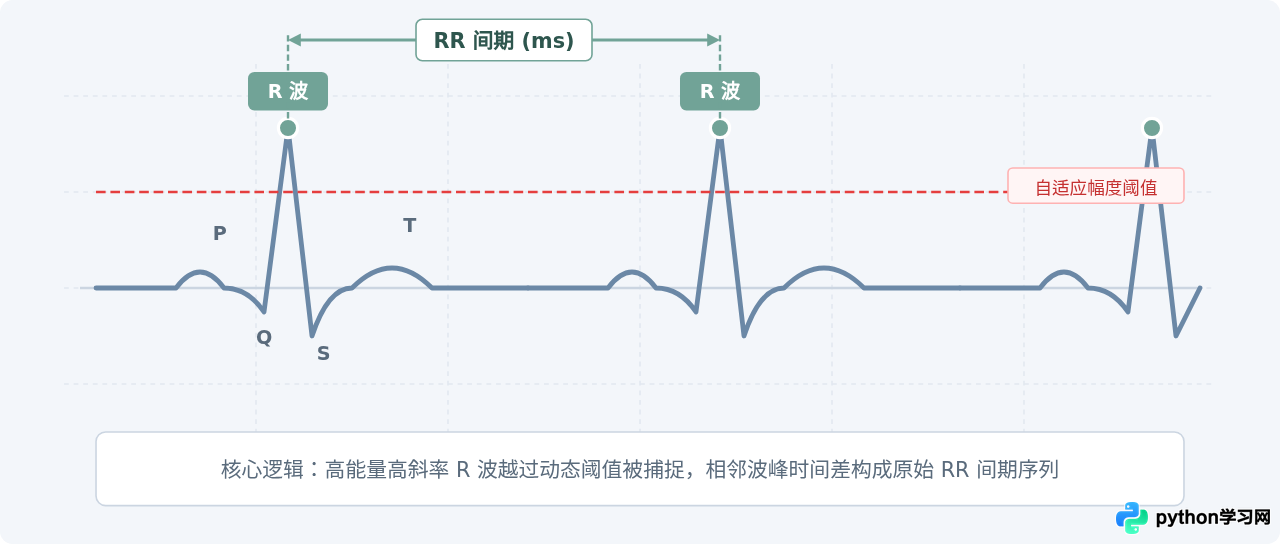 怎么用Python实现ECG R波检测与心率变异性HRV计算