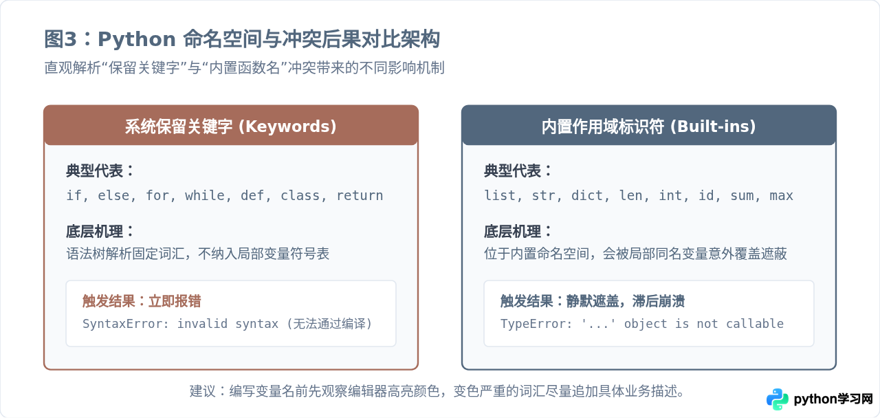 Python变量名报错SyntaxError怎么解决？常见非法命名案例