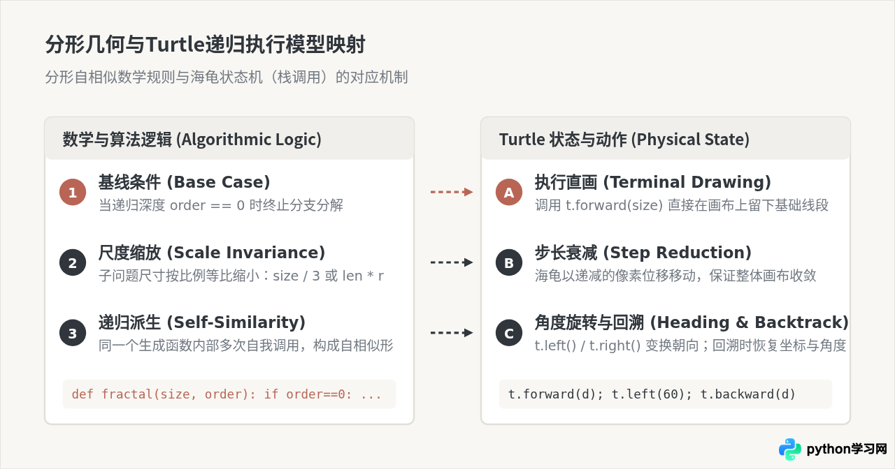 用Python代码创作分形艺术：Turtle递归绘图实例