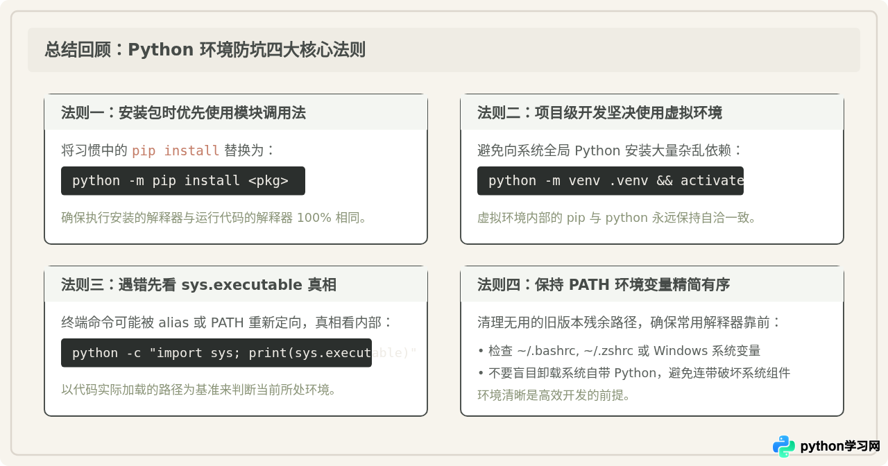 pip --version与Python --version显示的版本不一致怎么办