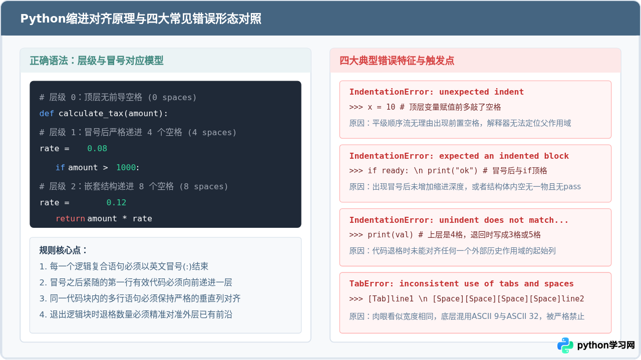 解决Python新手常见的缩进错误与编码问题