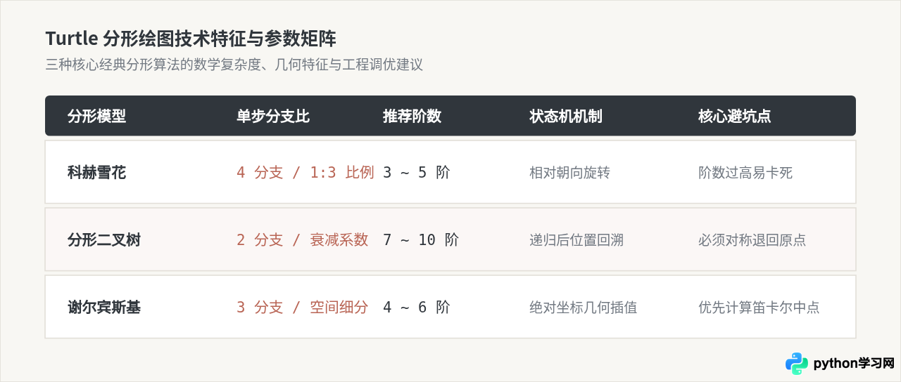 用Python代码创作分形艺术：Turtle递归绘图实例