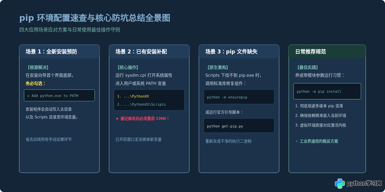 Python安装后提示pip不是内部或外部命令的解决方法