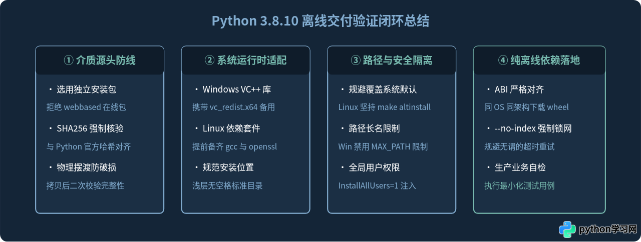 Python 3.8.10离线安装包下载与无网络环境部署指南