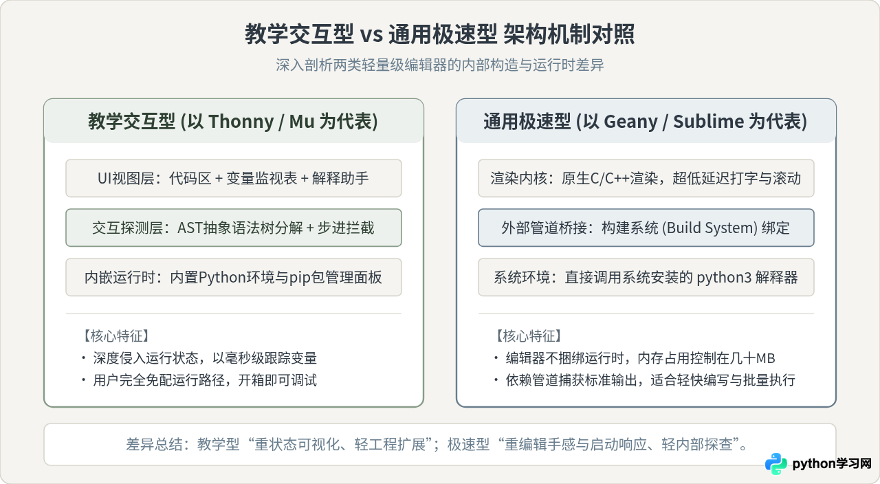 除了IDLE，还有哪些轻量级Python编辑器值得推荐