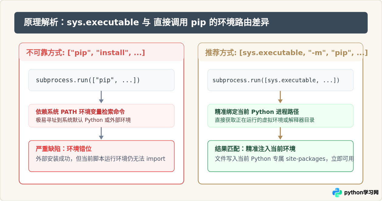 Python怎么用subprocess代码自动执行pip安装包