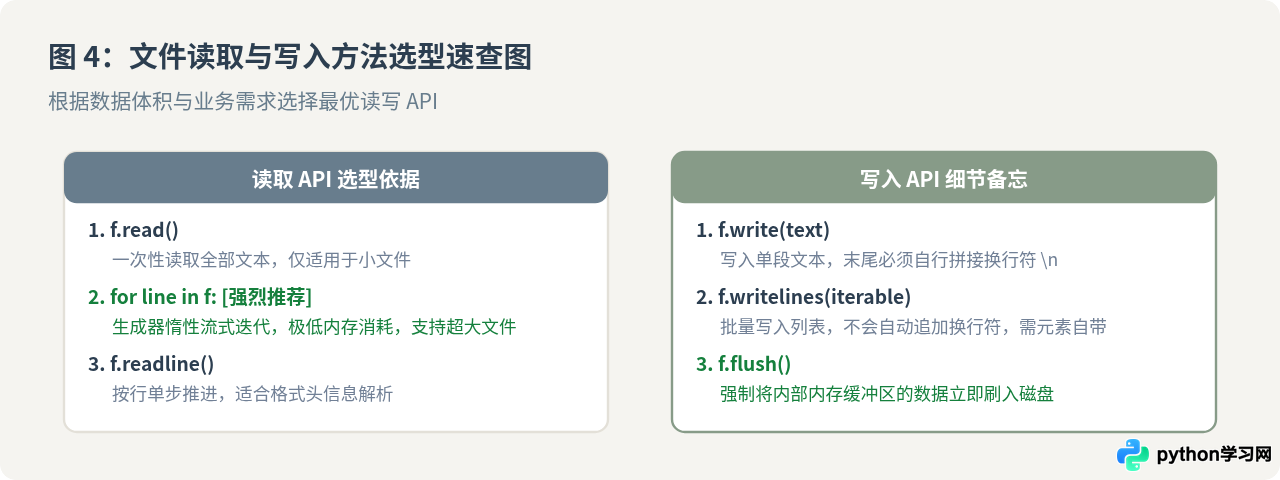 Python基础文件读写操作代码模板(open与with语句)
