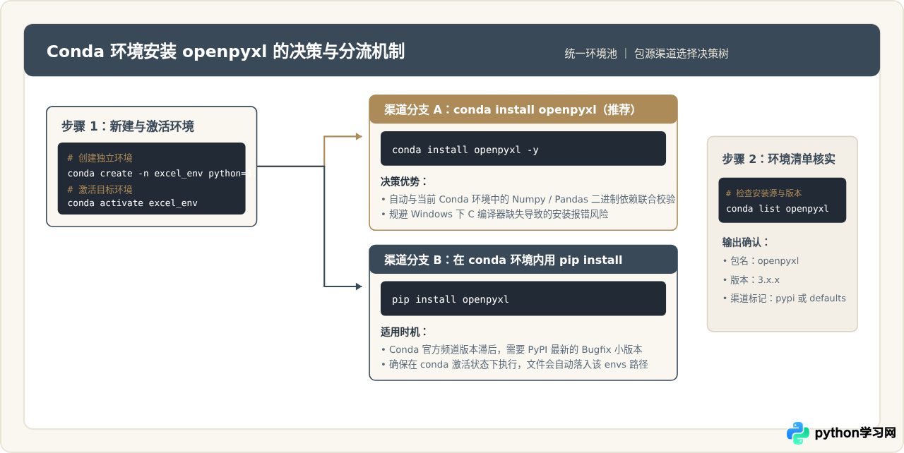怎么在Python虚拟环境(venv/conda)中安装openpyxl