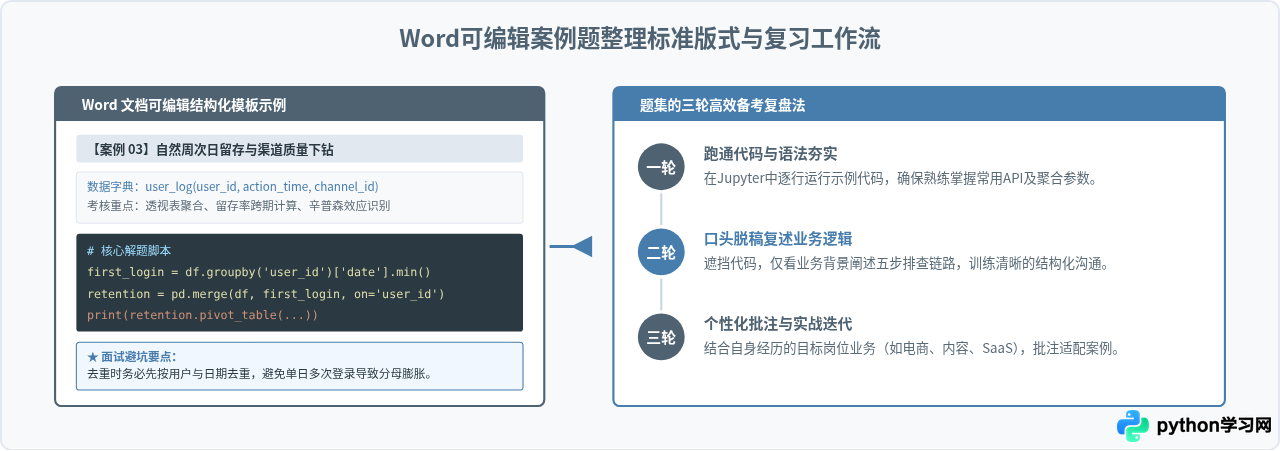 Python数据分析面试常见案例题整理(Word可编辑)