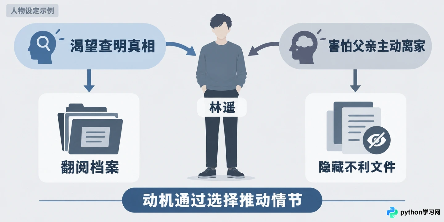 AI辅助小说构思:从冲突发散到人物动机的实战指南