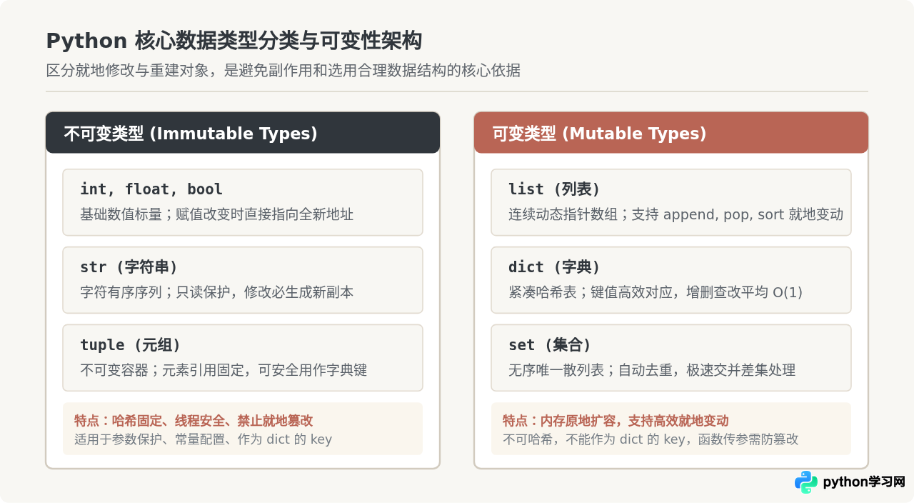 Python基础语法核心知识点梳理：变量、数据类型与控制流