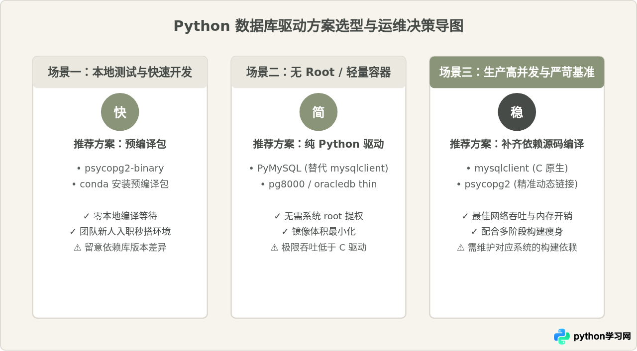 pip安装Python数据库驱动报错怎么办？常见编译错误解决