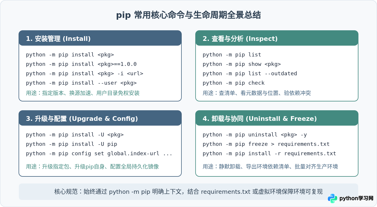 怎么用pip正确安装、更新和卸载Python第三方库