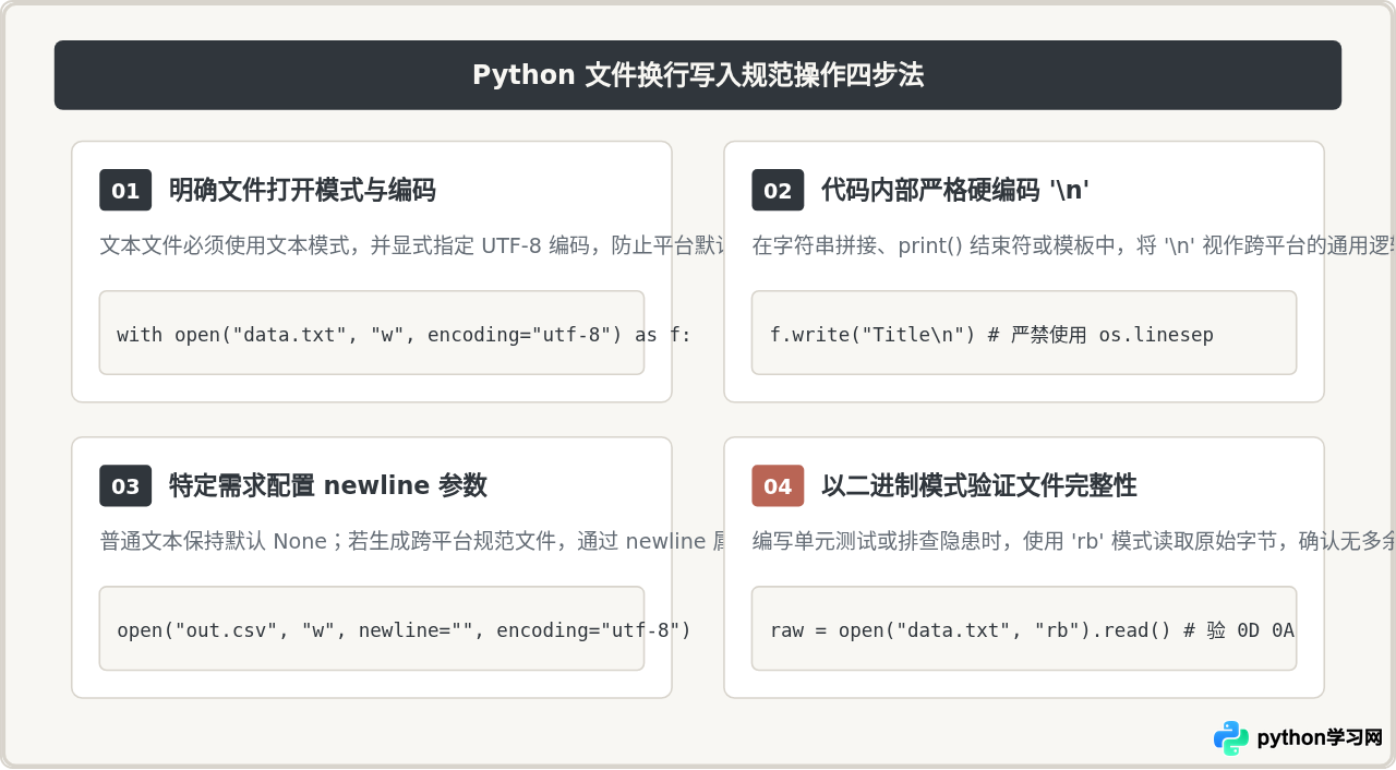 为什么Python官方不建议使用os.linesep写入文件