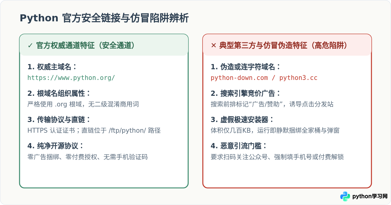 Python官网下载最新版安装包：怎么识别官方安全链接