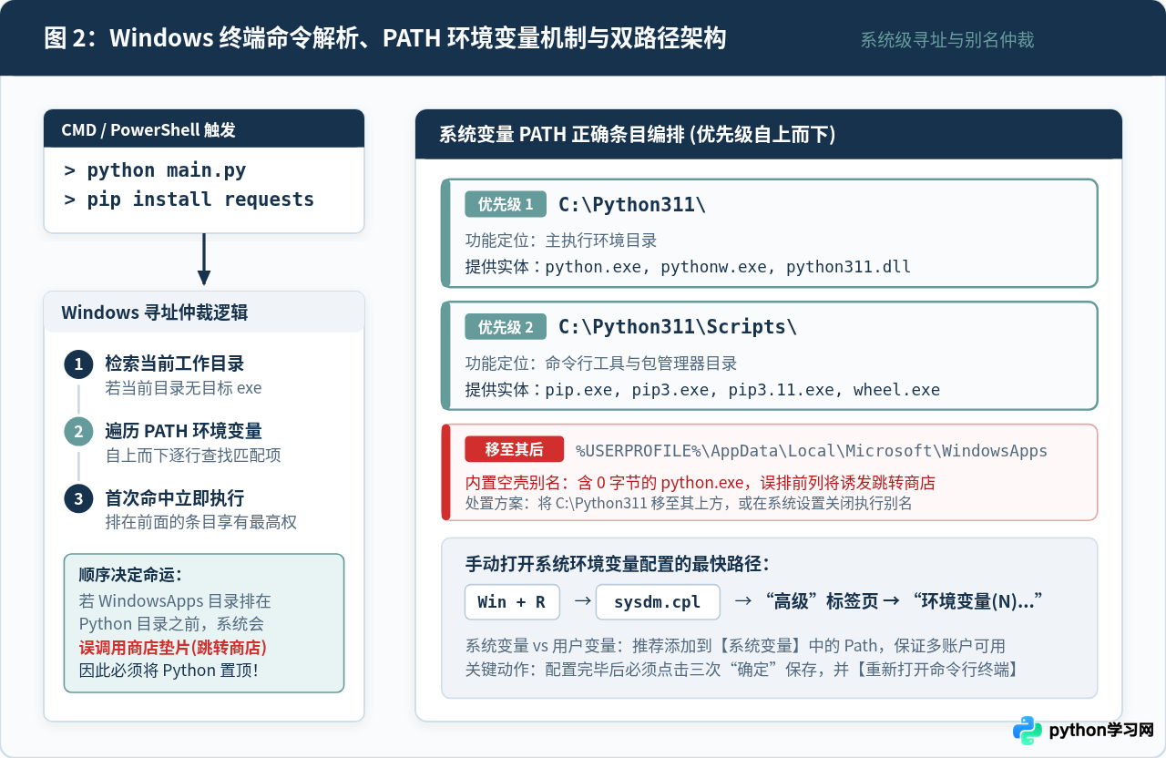 Windows系统安装Python 3.11及环境变量配置指南