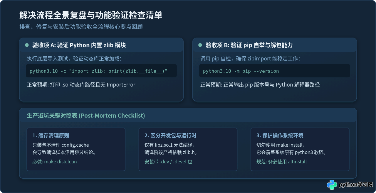 Linux编译安装Python 3.10时zlib报错怎么处理