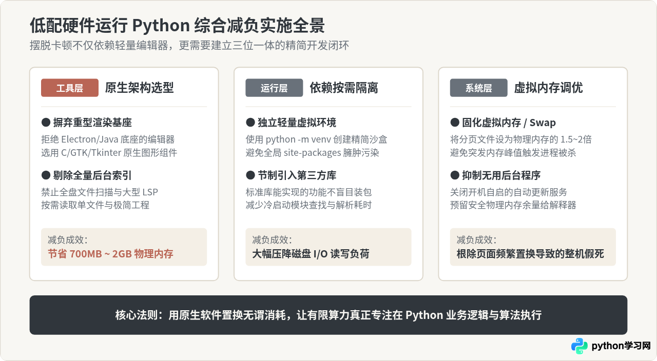低配电脑运行卡顿？推荐5款轻量级免费Python代码编辑器