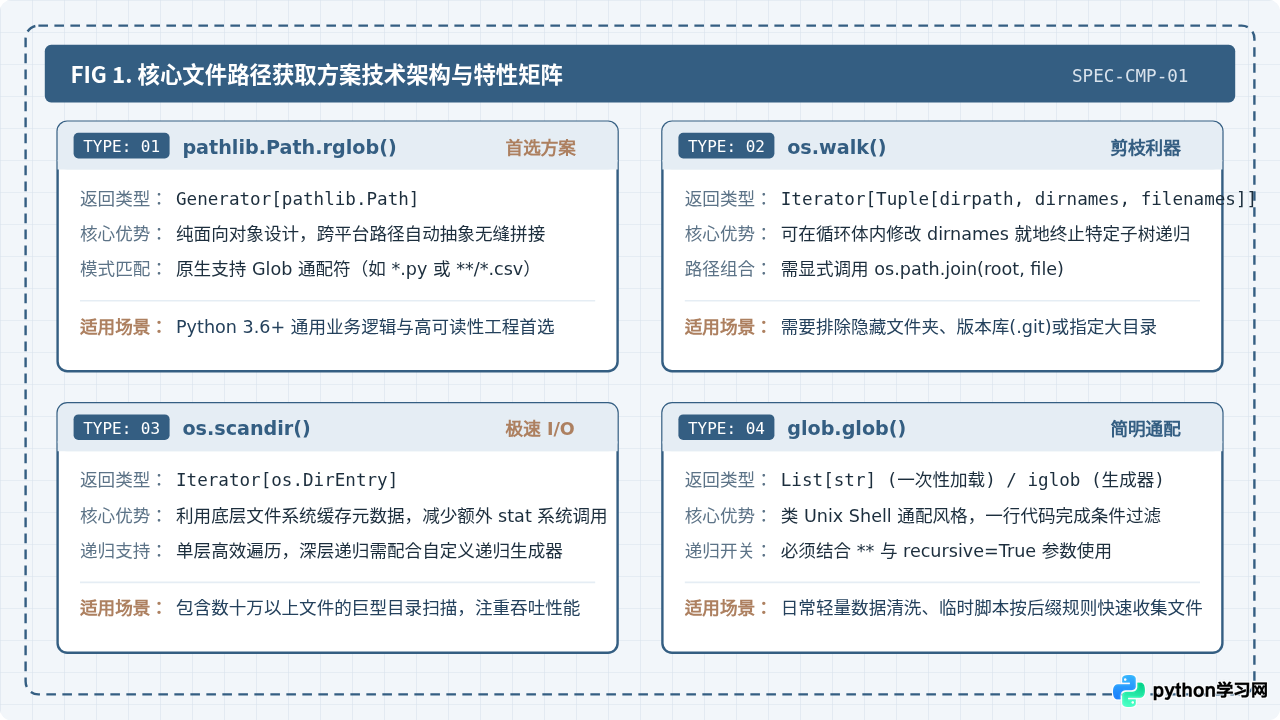 Python批量获取目录下所有文件路径的方法