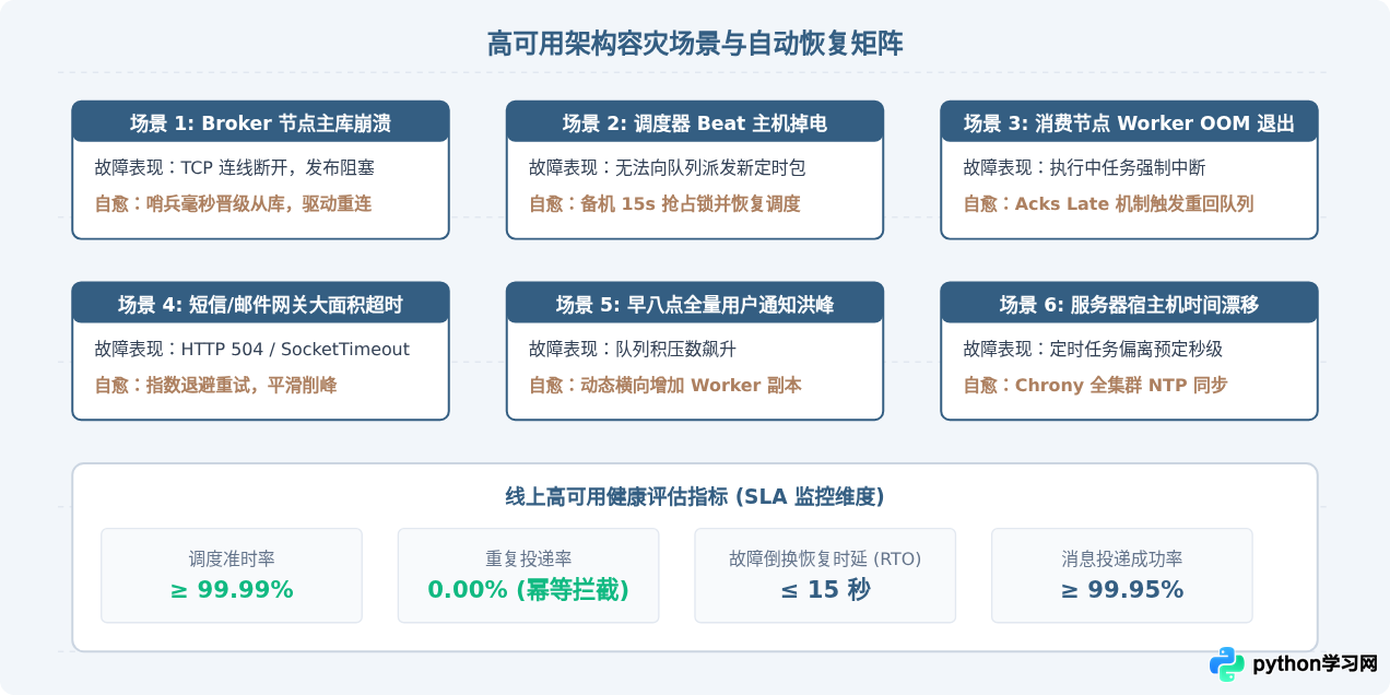 Python Celery分布式任务队列实现高可用定时消息通知