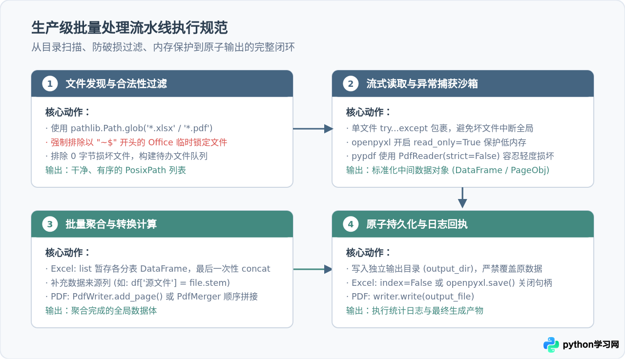 Python 3自动化办公常用库推荐：实现Excel与PDF批量处理